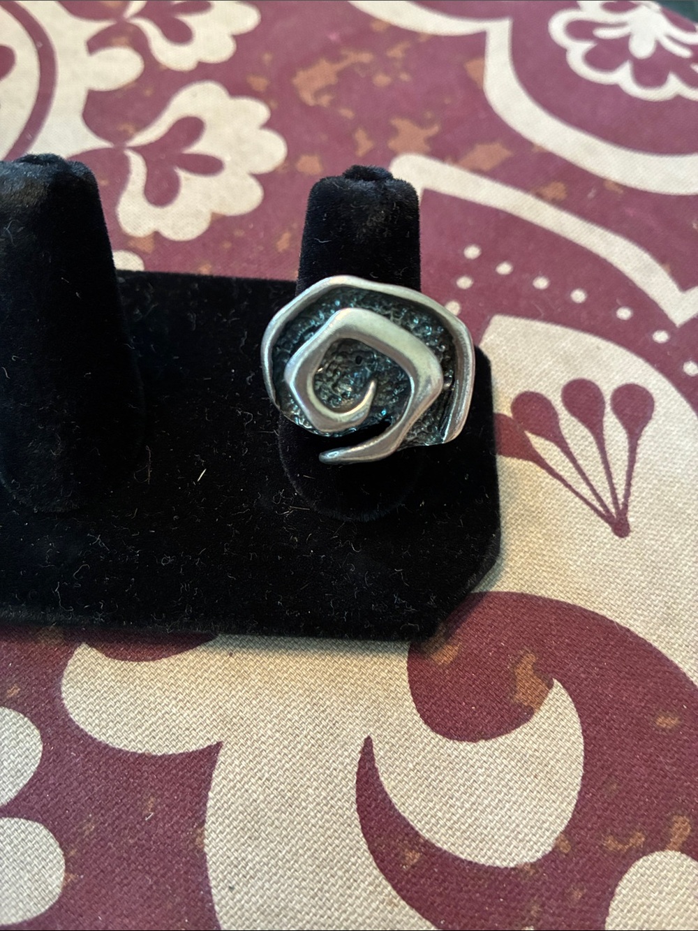 Silpada oxidized sterling silver Ring size 7
